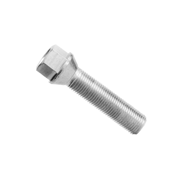 Śruba M14 x 1,25 x 55 mm klucz 17 stożek Ocynk