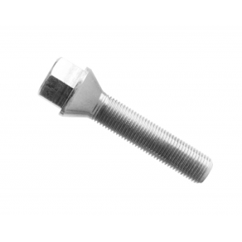 Śruba M12 x 1,25 x 55 mm klucz 17 stożek Ocynk
